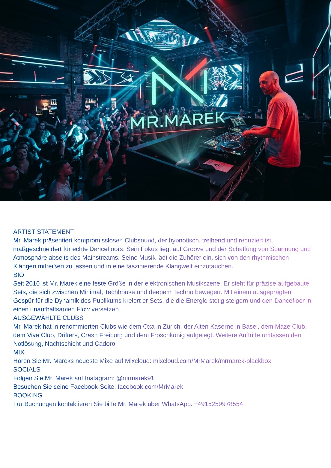 MR.MAREK live